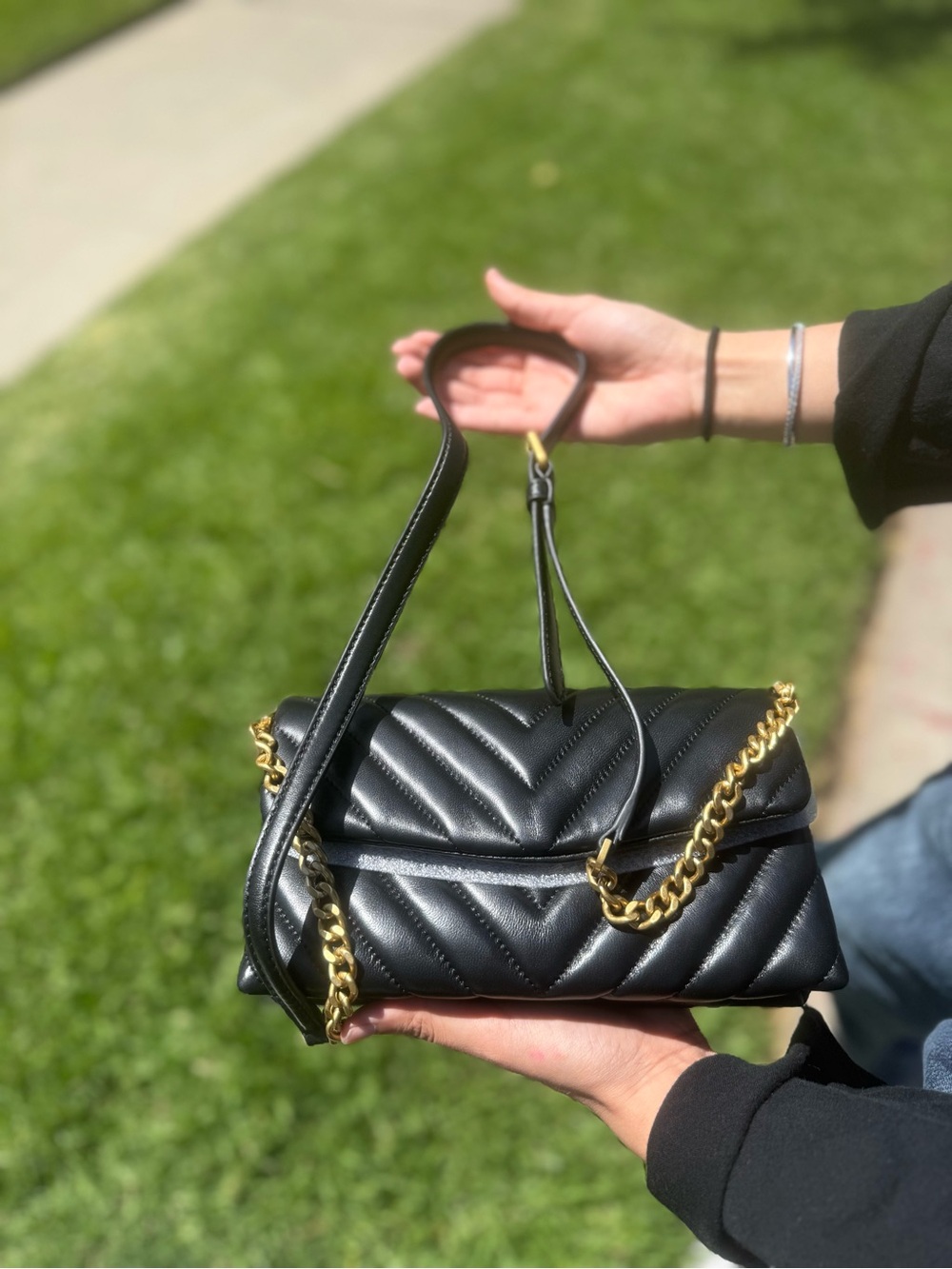 Quince Italian Leather Quilted Wallet Crossbody